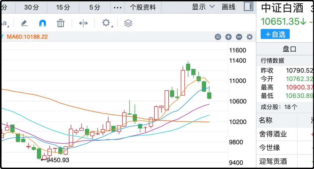 中证白酒走势