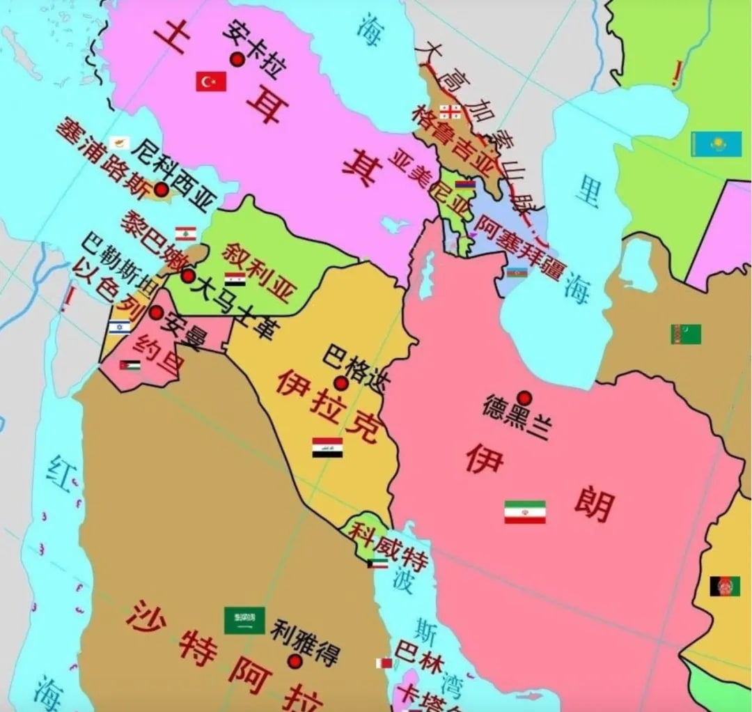 中东地图