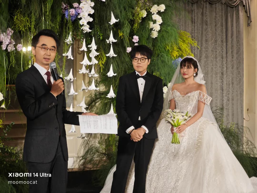 今晚去参加一对朋友的婚礼