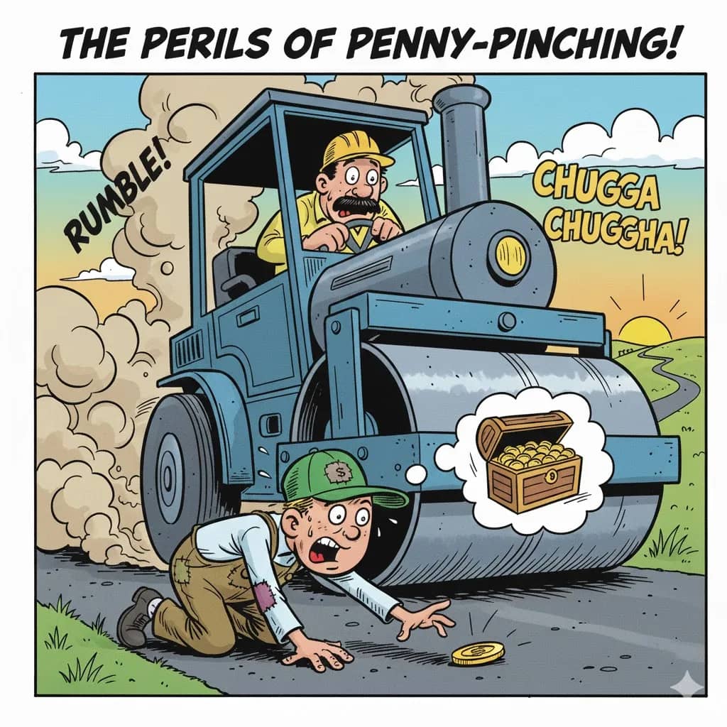 THE PERILS OF PENNY-PINCHING!