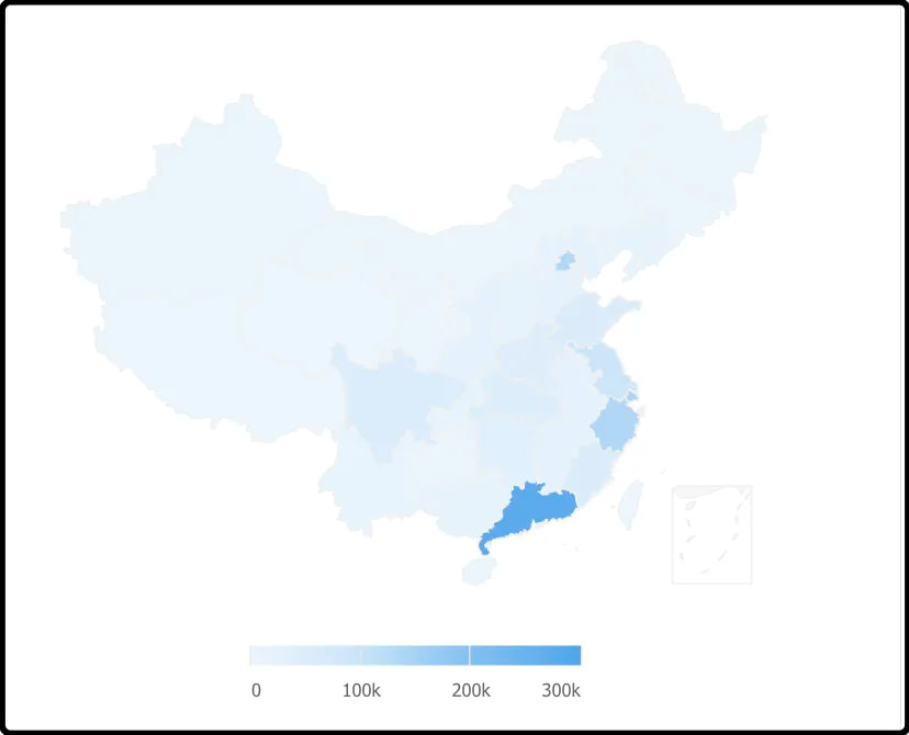 猫笔刀公众号读者地域分布