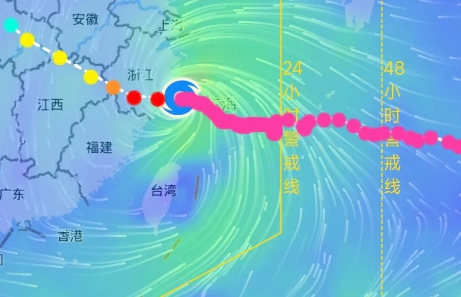台风过境台州